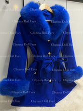 Load image into Gallery viewer, ROYAL BLUE VIVIENNE CASHMERE COAT