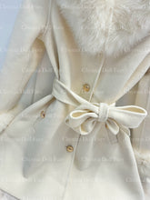 Load image into Gallery viewer, IVORY VIVIENNE CASHMERE COAT
