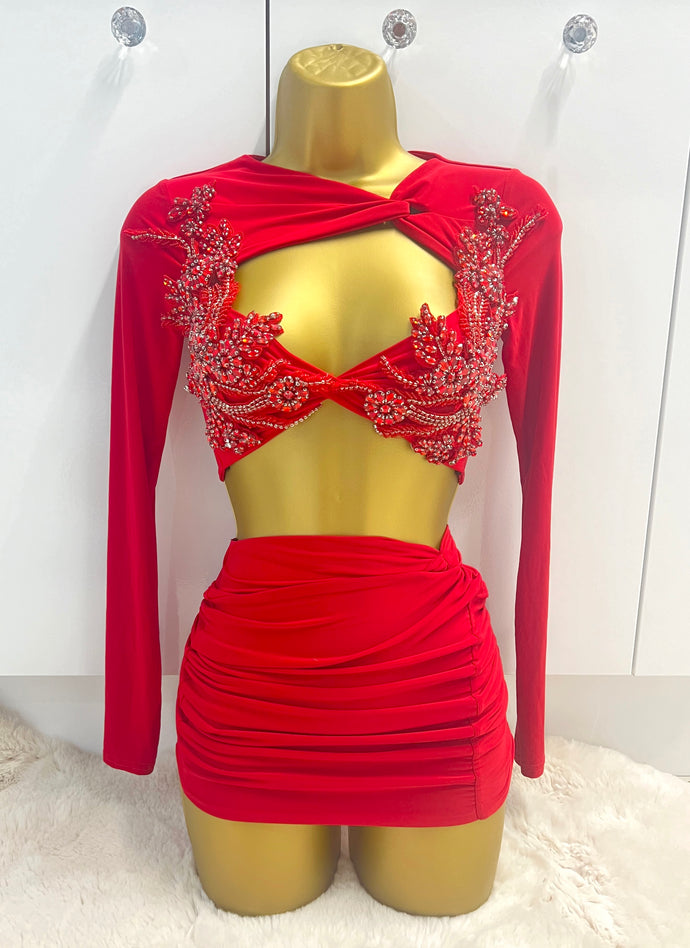 RED HANDMADE MAVEN CO-ORD