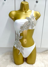 Load image into Gallery viewer, WHITE HANDMADE SWIMMING COSTUME
