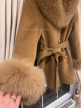 Load image into Gallery viewer, CAMEL VIVIENNE CASHMERE COAT
