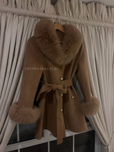 Load image into Gallery viewer, CAMEL VIVIENNE CASHMERE COAT
