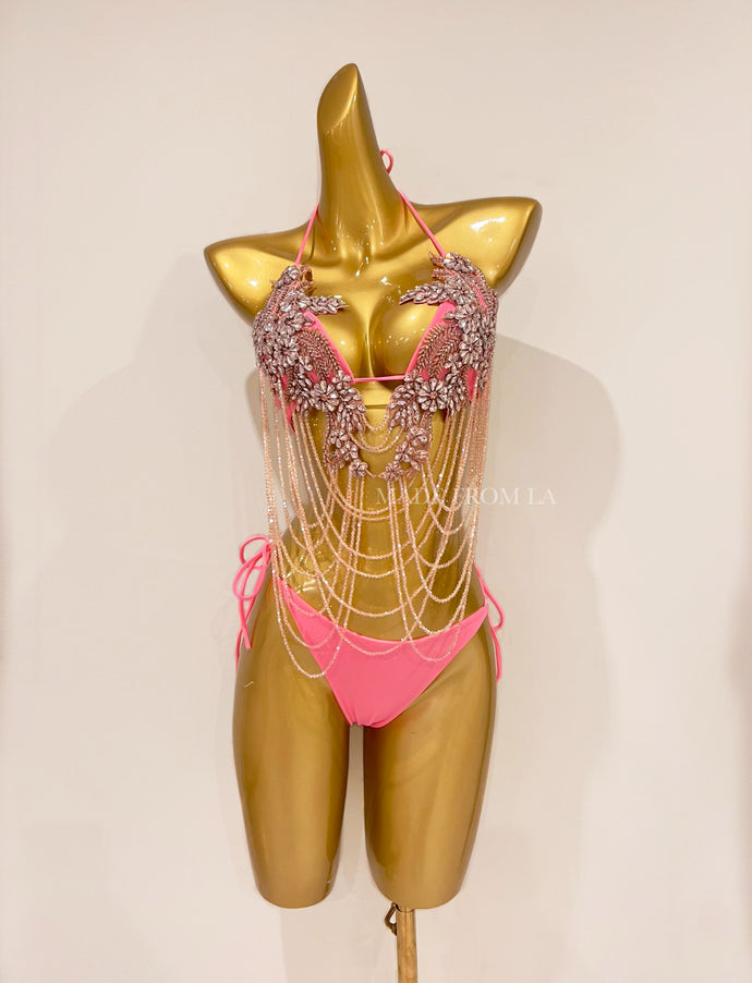 HANDMADE PINK  BIKINI