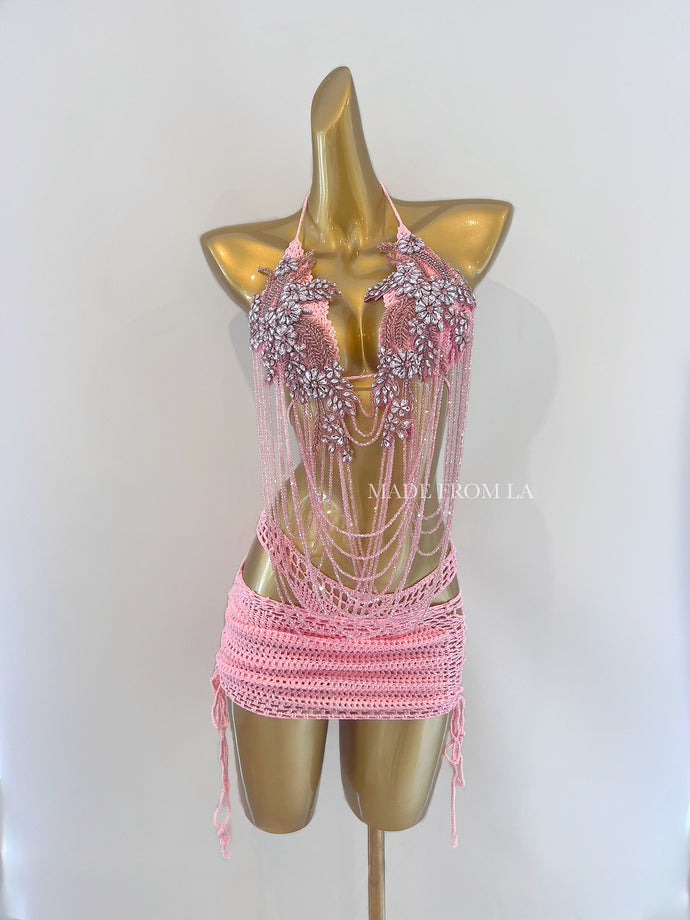 PINK HANDMADE CROCHET BIKINI